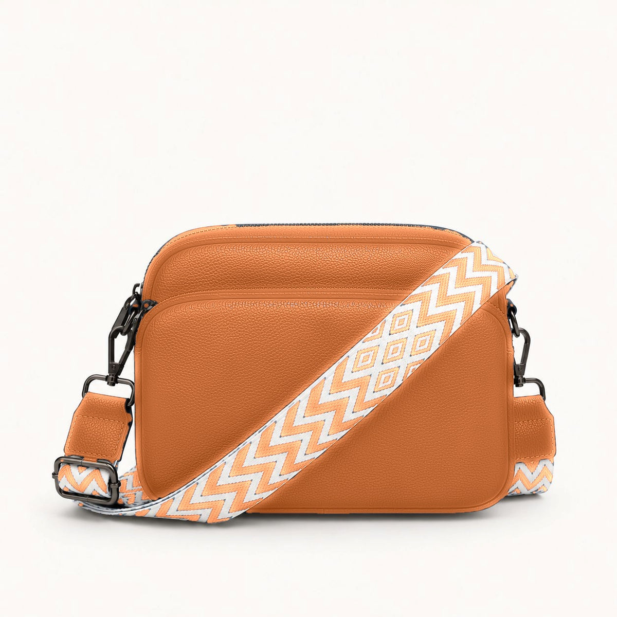 Rivarella Crossbody Bag in Tan with its woven strap
