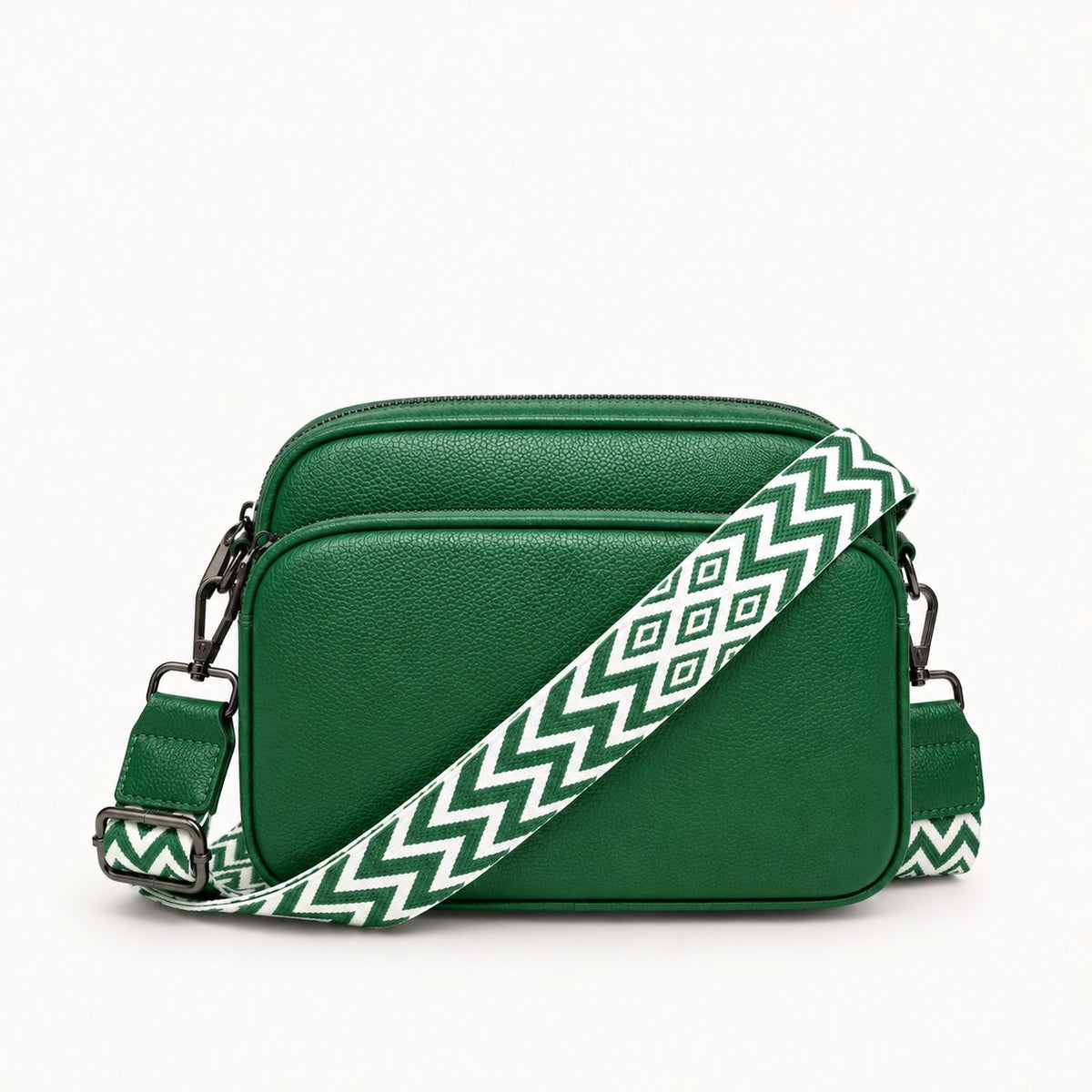 Rivarella Crossbody Bag in Forest Green – front view