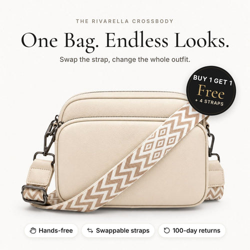 Rivarella Crossbody Bag – Buy 1 Get 1 Free + 4 straps