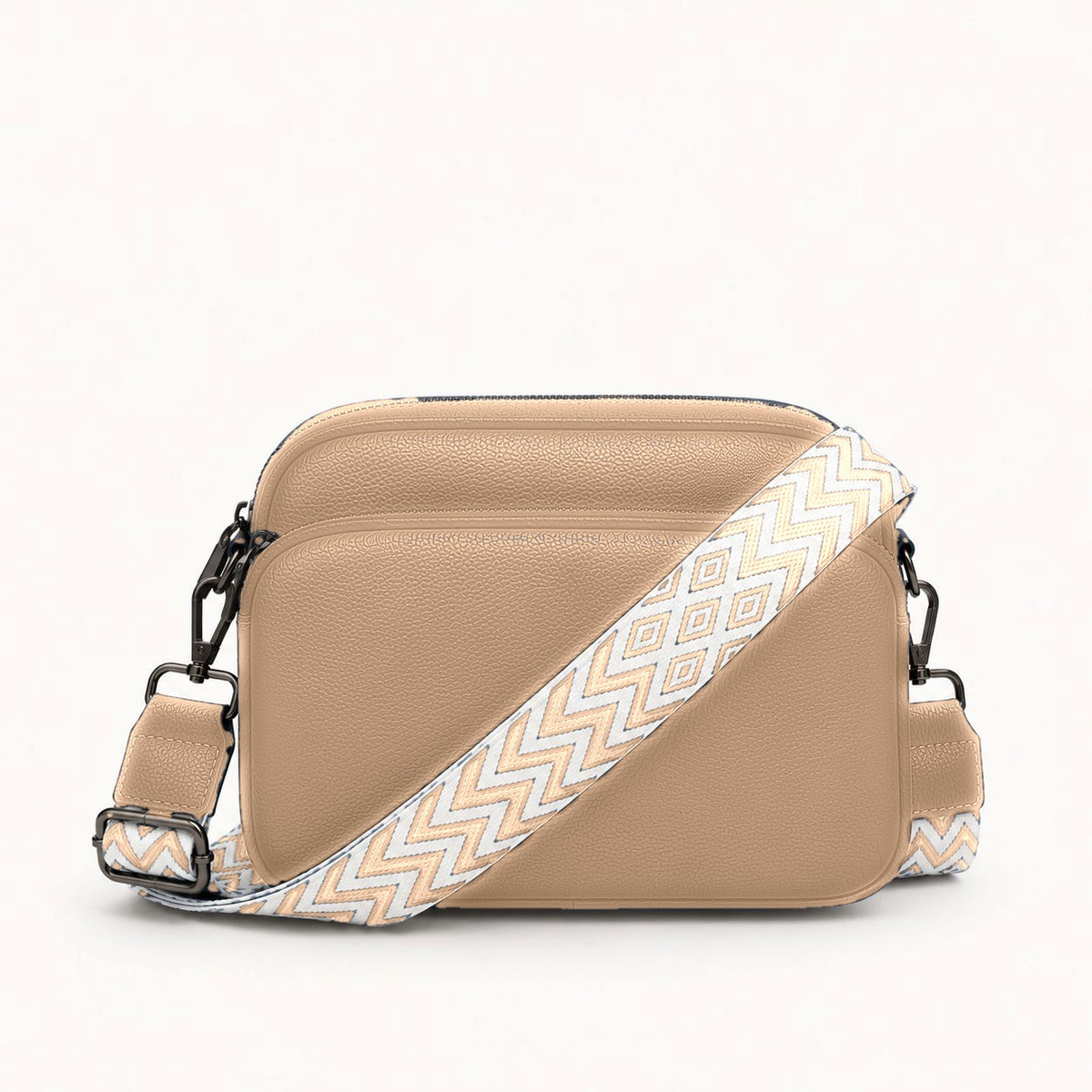 Rivarella Crossbody Bag in Khaki – front view