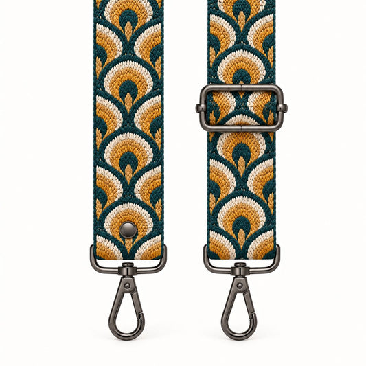 Teal Peacock Strap