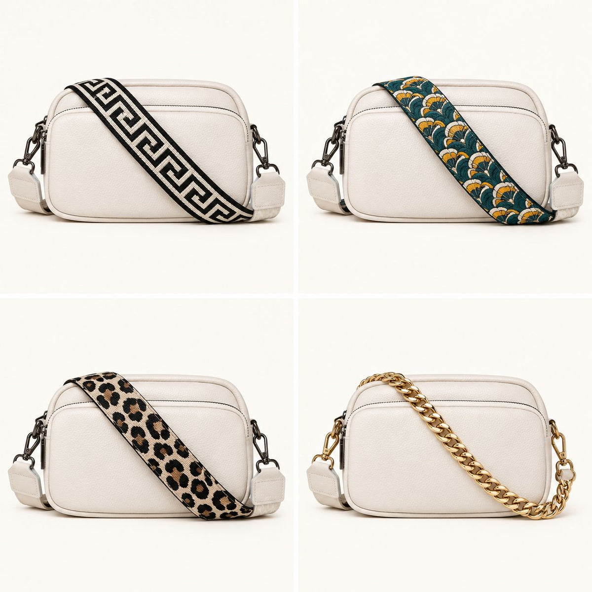 The Rivarella bag with four different straps